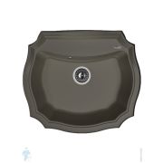Мойка FLORENTINA Эмилия 640х550x217 врезная, фигурная, кварцевый композит, антрацит 20.355.D0640.302