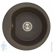 Мойка керамогранитная Aquaton Мида (510х210х510) круглая, одинарная, кофе 1A712732MD280