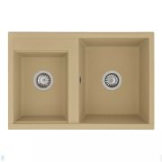 Мойка керамогранитная Aquaton Делия 78 DBL (780х520х218) две чаши, латте 1A723132DE260