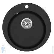 Мойка TEKA CLAVE 45 B-TQ 1B ONYX BLACK 40148140 (505х505) врезная,с отв.под смесит,черный