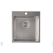 Мойка врезная Ukinox Loft 450х500 брашированная нерж.сталь 1 мм, слив 3 1/2, LOB450.500 -GT10P