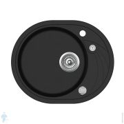 Мойка TEKA CLAVE 45 S-TQ 1B 1D ONYX BLACK 40148150 (580х470) врезная,с отв.под смесит,черный