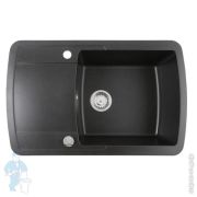 Мойка TEKA LIVA 60 S-TQ 1B 1D ONYX BLACK 40148180 (780х500) врезная,без отв.под смесит,черный