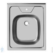 Мойка накладная Ukinox Standart 500х600 матовая нерж. сталь 0,5мм, слив 1 1/2, STD 500.600 ---5C 0CS