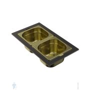 Контейнер Omoikiri DC-04-2 LG, нержавеющая сталь , цвет светлое золото 4999086