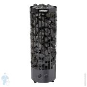 Электрическая печь HARVIA Cilindro PC90 со встроенным пультом, черная HPC900400M