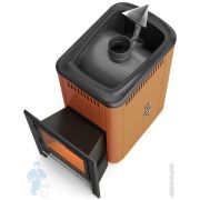 Печь банная ТМФ АНГАРА 2012 INOX Витра ЗК ТО терракота