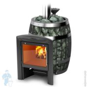 Печь банная ТМФ (TMF) САЯНЫ II Carbon Витра ЗК, панорамный светопрозрачный экран