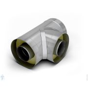 Тройник 90° утепленный (сэндвич) ТМФ (TMF) D80/180, 0,5мм