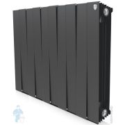 Радиатор биметаллический, 10 секций ROYAL THERMO PianoForte ВШГ:591х800х100 1890 Вт Noir Sable