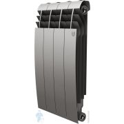 Радиатор биметаллический, 4 секции ROYAL THERMO BiLiner ВШГ:574х320х87 684 Вт Silver Satin