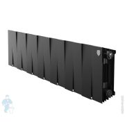 Радиатор биметаллический, 14 секций ROYAL THERMO PianoForte 200 Noir Sable бок.подкл, черный графит