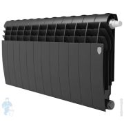 Радиатор биметаллический 12 секций ROYAL THERMO BiLiner ВШГ:430х960х87 1380 Вт черный