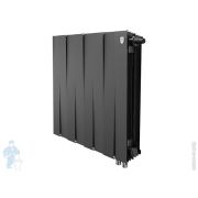Радиатор биметаллический, 8 секций ROYAL THERMO PianoForte Noir Sable нижнее подкл