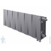 Радиатор биметаллический, 12 секций ROYAL THERMO PianoForte 200 Silver Satin, нижнее правое подкл