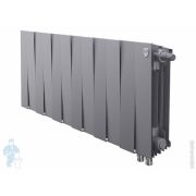 Радиатор биметаллический, 12 секций ROYAL THERMO PianoForte 300 Silver Satin, VDR80 ниж.пр.подкл