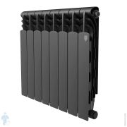 Радиатор биметаллический ROYAL THERMO Revolution Bimetall 500 (564х640х80) 1280Вт, 8 секций, черный