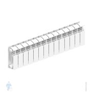 Радиатор алюминиевый RIFAR Alum 200 (265х1134х90) 14 секций, 1386Вт, белый