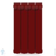 Радиатор биметаллический RIFAR Monolit 500 (577х320х100) 4 секций, 764Вт, коричнево-красный