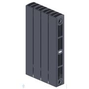 Радиатор биметаллический RIFAR SUPReMO Ventil 500 VR 4 секции, 808 Вт, титан, НП правое