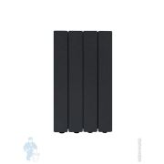 Радиатор алюминиевый Fondital Blitz Super B4 500/100 Black coffee, 4 секции, 768 Вт