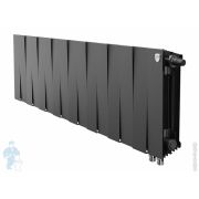 Радиатор биметаллический, 16 секций ROYAL THERMO PianoForte 300 Noir Sable, VDR80 нижнее прав.подкл