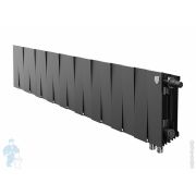 Радиатор биметаллический, 18 секций ROYAL THERMO PianoForte 200 Noir Sable, нижнее правое подкл
