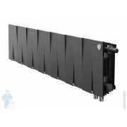 Радиатор биметаллический, 14 секций ROYAL THERMO PianoForte 200 Noir Sable, нижнее правое подкл