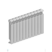 Радиатор алюминиевый RIFAR Alum Eco 500 (565х891х90) 11 секций, 1815 Вт, бок.подкл. белый