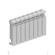 Радиатор алюминиевый RIFAR Alum Eco 350 (415х648х90) 8 секций, 1040 Вт, бок.подкл. белый