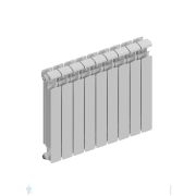Радиатор алюминиевый RIFAR Alum Eco 500 (565х729х90) 9 секций, 1485 Вт, бок.подкл. белый
