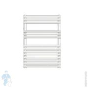 Полотенцесушитель стальной Zehnder Forma LFE-070-050/RACY-C (841х496) электрический, цвет: белый