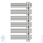 Полотенцесушитель стальной Zehnder Yucca Asym YAEL-090-50/RACY-C (1032х478) с пультом упр., цвет: белый