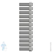 Полотенцесушитель стальной Zehnder Yucca Asym YAEL-170-60/RACY-C (1886х578) с пультом упр., цвет: кат.2