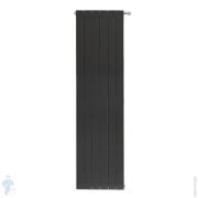Дизайн-радиатор STOUT Oscar 1800 6 секций, алюм., бок.подкл. 2802 Вт, цвет 2748 cod.07 черный