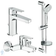 Набор смесителей 3в1 Ideal Standard ESLA для умывальника, ванны/душа, душевой гарнитур BC264AA