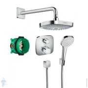 Душевая система Hansgrohe Croma Select E/Ecostat E 27294000 термостат, верхний и ручной душ