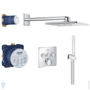 Душевая система Grohe Grohtherm SmartControl 34706000 термостат на 3 положения, верхний и ручной душ