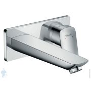 Смеситель Hansgrohe Logis 71220000 для умывальника встраиваемый, однозахватный, излив 195мм, хром