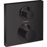 Смеситель Hansgrohe Ecostat Square встраиваемый, термостат, 2 потребителя, черный матовый 15714670