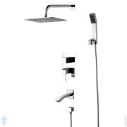 Душевая система Lemark UNIT LM4522C встраиваемая, ванна/душ, верхний/ручной душ, хром