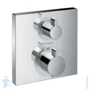 Смеситель Hansgrohe Ecostat Square встраиваемый, термостатический, 2 потребителя, хром 15714000