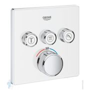 Смеситель Grohe Grohtherm SmartControl 29157LS0 термостат, 3 выхода, внешняя часть, белая луна