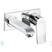 Смеситель Hansgrohe Metris 31085000 для умывальника, встраиваемый, двухсекционный, излив 165мм, хром