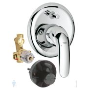 Смеситель для ванны/душа Grohe EuroEco 32747000 встраиваемый, однозахватный, с внутр. частью, хром