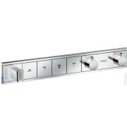 Смеситель для душа Hansgrohe RainSelect встраиваемый, термостат, с 4 кнопками, хром 15357000