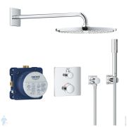 Душевая система Grohe Grohtherm 34730000 термостат, ручной stick и верхний 310 душ, кронштейн, шланг хром