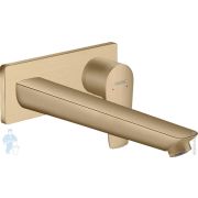 Смеситель Hansgrohe Talis E 71734140 для раковины, излив 225 мм, внешняя часть, шлифов бронза