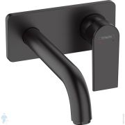 Смеситель для раковины Hansgrohe Vernis Shape 71578670 встраиваемый, однозахватный, черный матовый