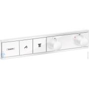 Смеситель для душа Hansgrohe RainSelect термостат 2 потребителя, внешн. часть, белый матовый 15380700